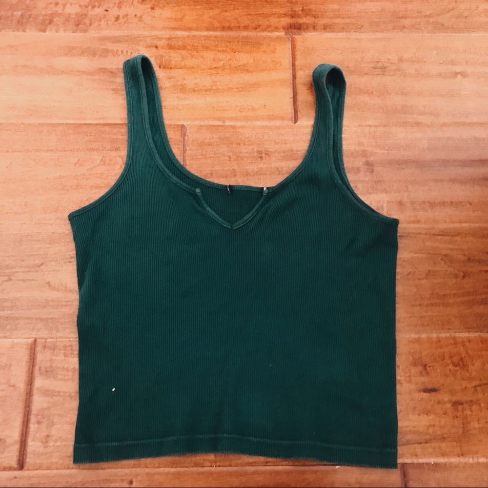 Brandy Melville Richie tank in forest green